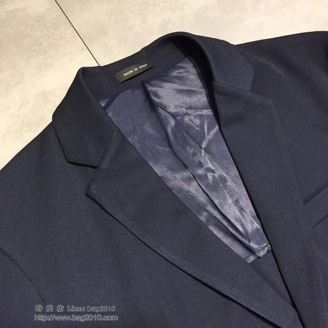 Armani男裝 19春夏新款西裝 阿瑪尼藏青色男外套  tzy1611